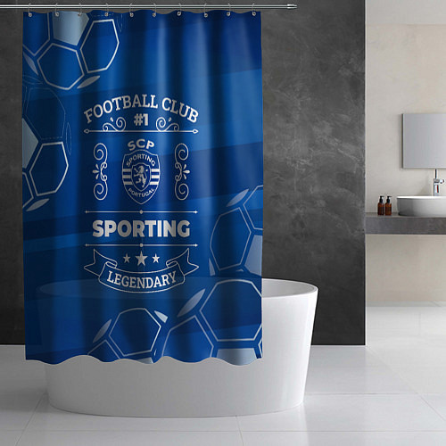 Шторка для ванной Sporting FC 1 / 3D-принт – фото 2