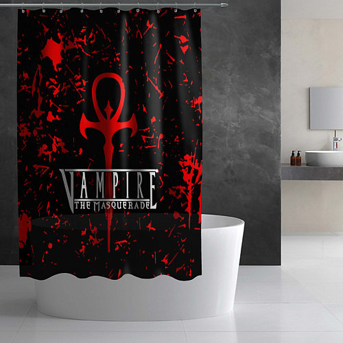 Шторка для ванной Vampire The Masquerade Bloodlines / 3D-принт – фото 2