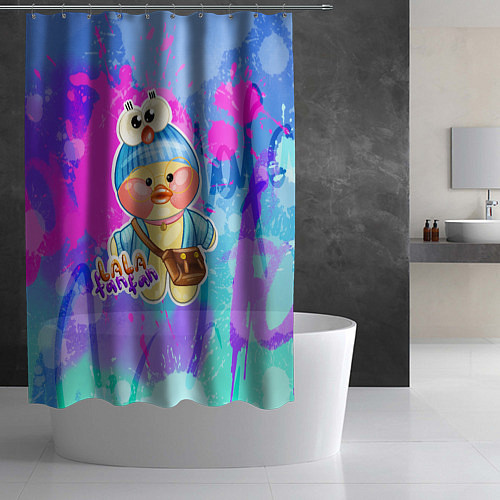 Шторка для ванной Яркая Лалафанфан / 3D-принт – фото 2