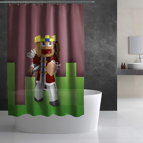 Шторка для ванной Minecraft Hero Video game / 3D-принт – фото 2