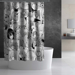 Шторка для душа О моём происхождении в слизь pattern, цвет: 3D-принт — фото 2