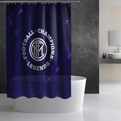 Шторка для ванной Inter Легенды Чемпионы / 3D-принт – фото 2