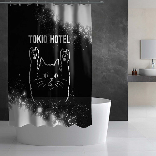 Шторка для ванной Tokio Hotel Rock Cat / 3D-принт – фото 2