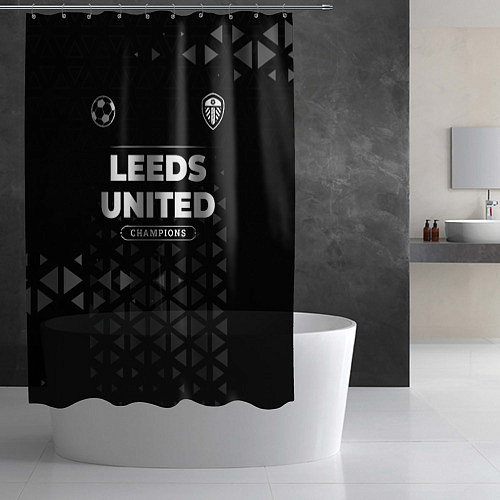 Шторка для ванной Leeds United Форма Champions / 3D-принт – фото 2