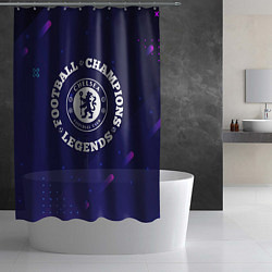 Шторка для душа Chelsea Легенды Чемпионы, цвет: 3D-принт — фото 2