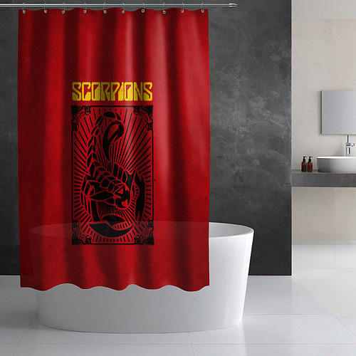 Шторка для ванной Scorpions Rock Believer / 3D-принт – фото 2