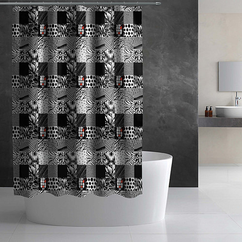 Шторка для ванной Share Your Blurryface - паттерн / 3D-принт – фото 2