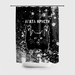 Шторка для душа Агата Кристи Rock Cat FS, цвет: 3D-принт