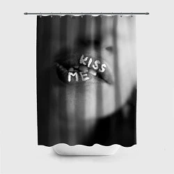 Шторка для душа Kiss- me, цвет: 3D-принт
