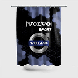 Шторка для душа VOLVO Sport Соты, цвет: 3D-принт