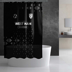 Шторка для душа West Ham Champions Uniform, цвет: 3D-принт — фото 2
