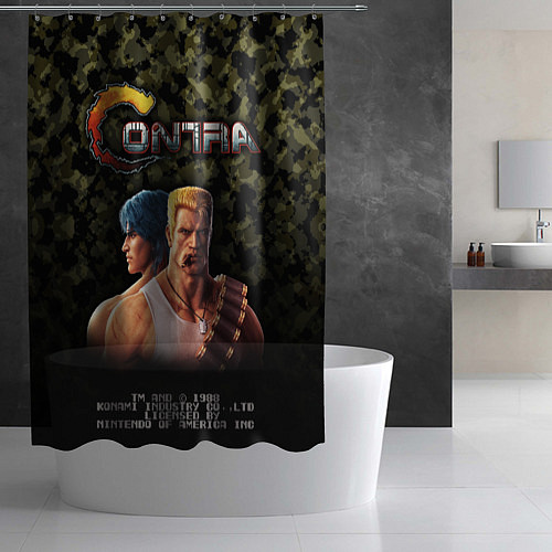 Шторка для ванной Contra gamer / 3D-принт – фото 2
