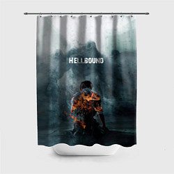 Шторка для душа Зов ада - hellbound, цвет: 3D-принт