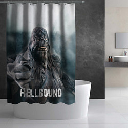 Шторка для душа Hellbound - Зов ада монстр, цвет: 3D-принт — фото 2