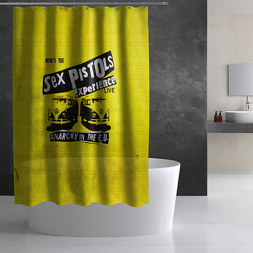 Шторка для ванной Sex Pistols experience LIVE / 3D-принт – фото 2