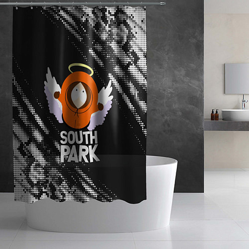 Шторка для ванной Южный парк - Кенни Kenny ангел / 3D-принт – фото 2