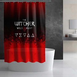 Шторка для душа Witcher blood, цвет: 3D-принт — фото 2