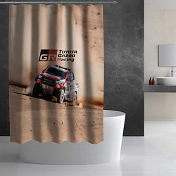 Шторка для душа Toyota Gazoo Racing Desert Rally, цвет: 3D-принт — фото 2