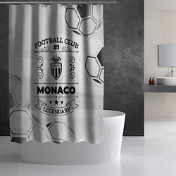 Шторка для душа Monaco Football Club Number 1 Legendary, цвет: 3D-принт — фото 2