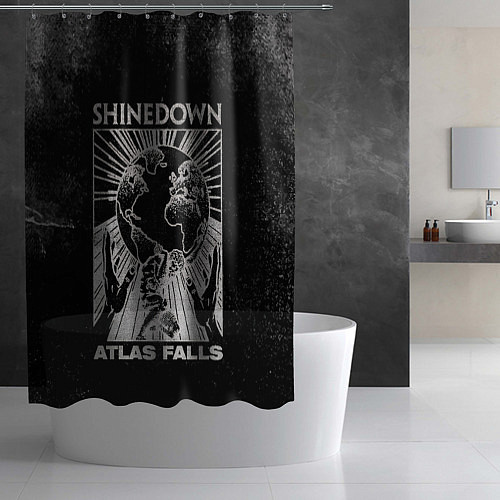 Шторка для ванной Atlas Falls - Shinedown / 3D-принт – фото 2