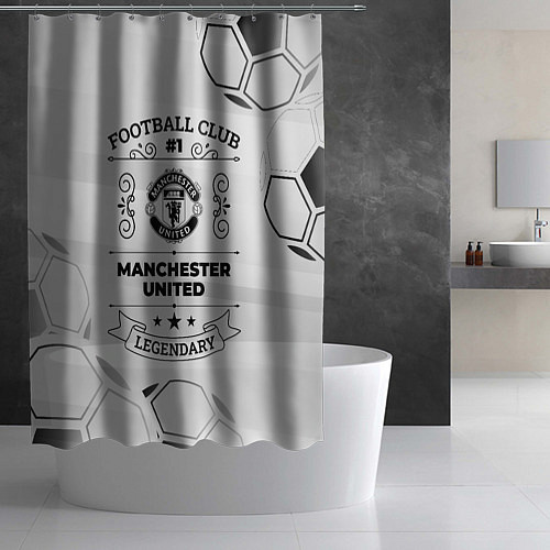 Шторка для ванной Manchester United Football Club Number 1 Legendary / 3D-принт – фото 2