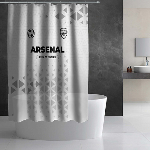 Шторка для ванной Arsenal Champions Униформа / 3D-принт – фото 2