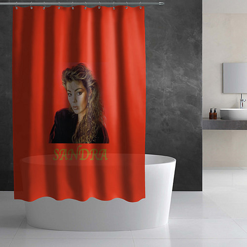 Шторка для ванной Звёзды 80-х Sandra / 3D-принт – фото 2