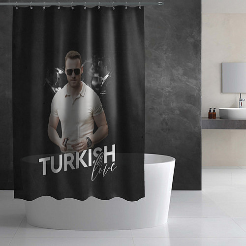 Шторка для ванной Turkish Love Serkan / 3D-принт – фото 2