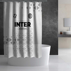 Шторка для душа Inter Champions Униформа, цвет: 3D-принт — фото 2