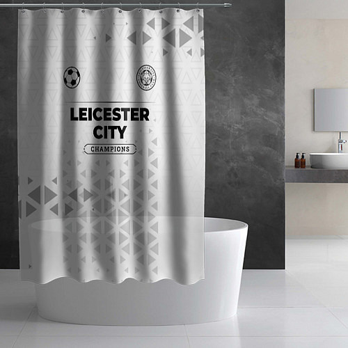 Шторка для ванной Leicester City Champions Униформа / 3D-принт – фото 2