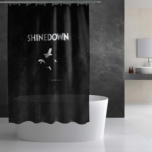 Шторка для ванной The Sound of Madness Shinedown / 3D-принт – фото 2