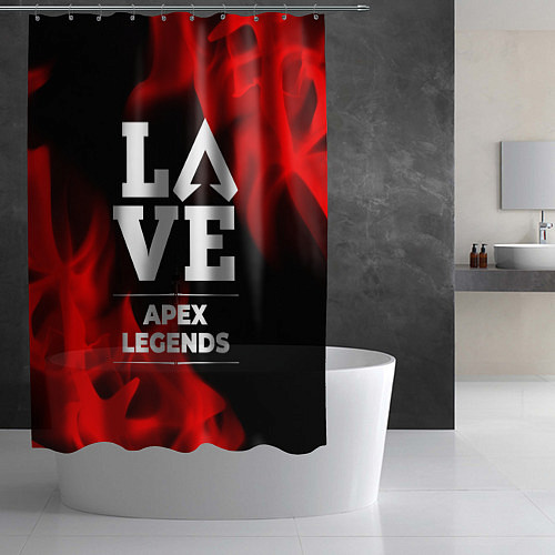 Шторка для ванной Apex Legends Love Классика / 3D-принт – фото 2