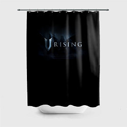 Шторка для душа Logo V Rising, цвет: 3D-принт