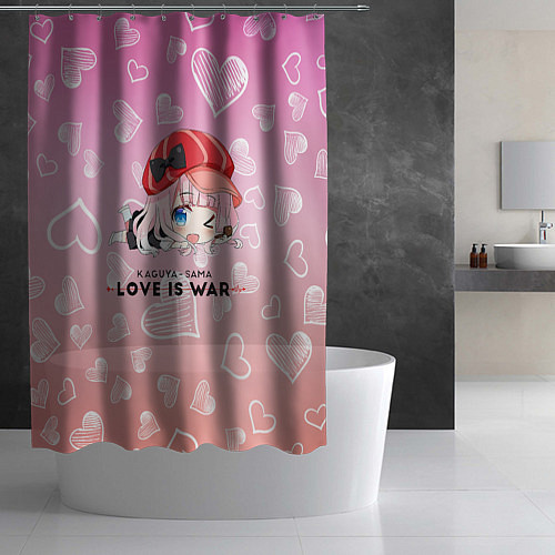 Шторка для ванной Цубамэ Коясу Kaguya-sama: Love is War / 3D-принт – фото 2