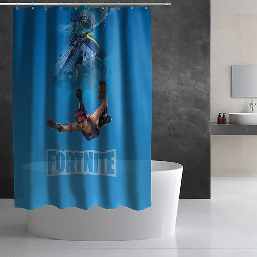 Шторка для ванной Fortnite Vintage Ramirez Персонаж десантирование и / 3D-принт – фото 2