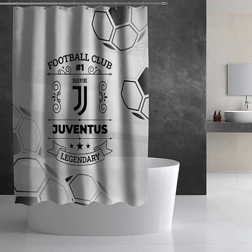 Шторка для ванной Juventus Football Club Number 1 Legendary / 3D-принт – фото 2