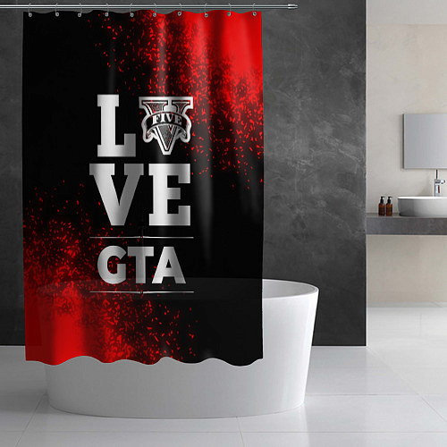 Шторка для ванной GTA Love Классика / 3D-принт – фото 2