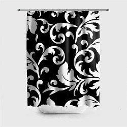 Шторка для душа Minimalist floral pattern, цвет: 3D-принт