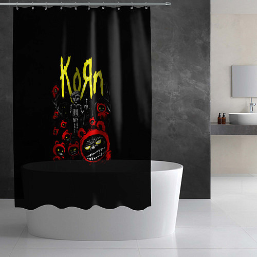 Шторка для ванной KoЯn - Korn / 3D-принт – фото 2
