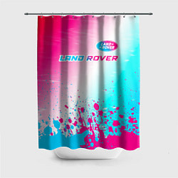 Шторка для душа Land Rover Neon Gradient, цвет: 3D-принт