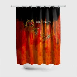 Шторка для душа Hell Awaits - Slayer, цвет: 3D-принт