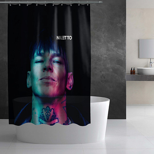 Шторка для ванной Нилетто - модная музыка / 3D-принт – фото 2