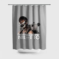 Шторка для душа Нилетто - Криолит, цвет: 3D-принт