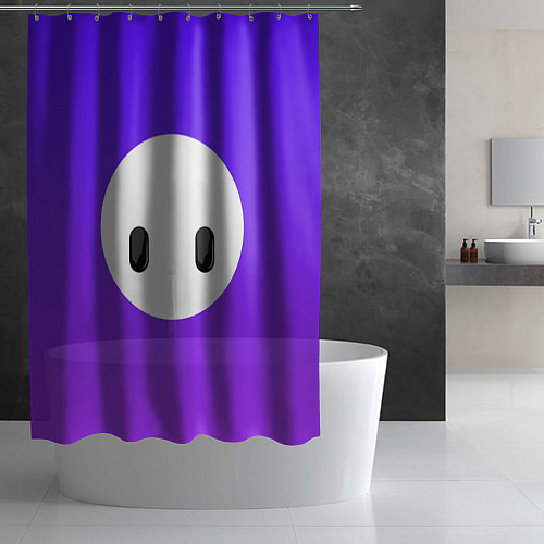Шторка для ванной Fall Guy violet / 3D-принт – фото 2