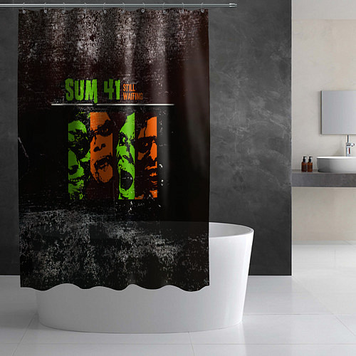 Шторка для ванной Still Waiting - Sum 41 / 3D-принт – фото 2