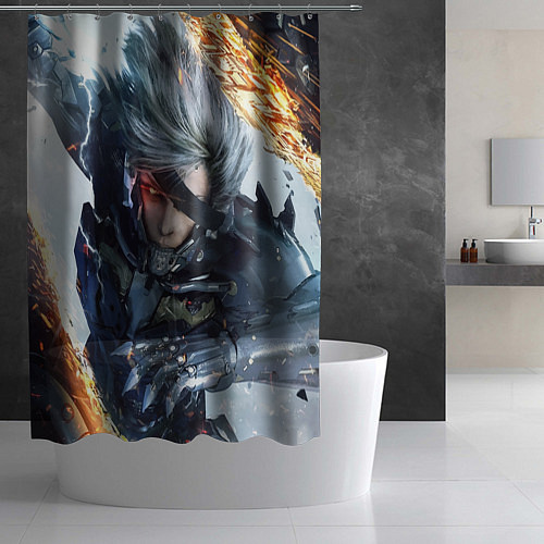 Шторка для ванной Metal Gear Rising: Revengeance / 3D-принт – фото 2