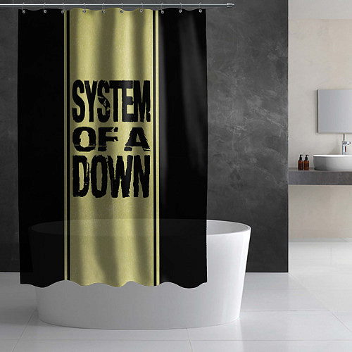 Шторка для ванной System of a Down: 5 Album Bundle / 3D-принт – фото 2