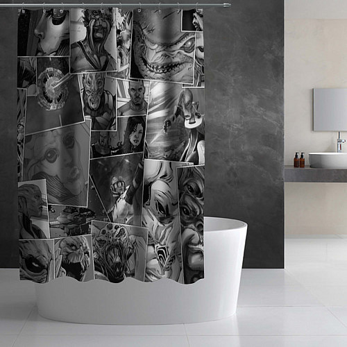 Шторка для ванной Mass effect comix / 3D-принт – фото 2