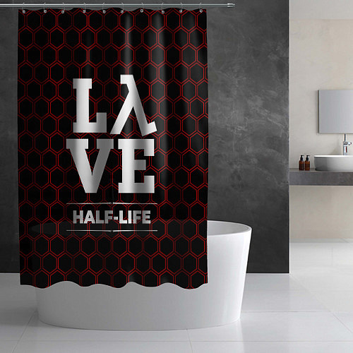 Шторка для ванной Half-Life Love Классика / 3D-принт – фото 2