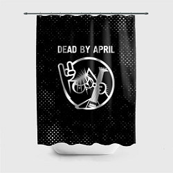 Шторка для душа Dead by April КОТ Гранж, цвет: 3D-принт